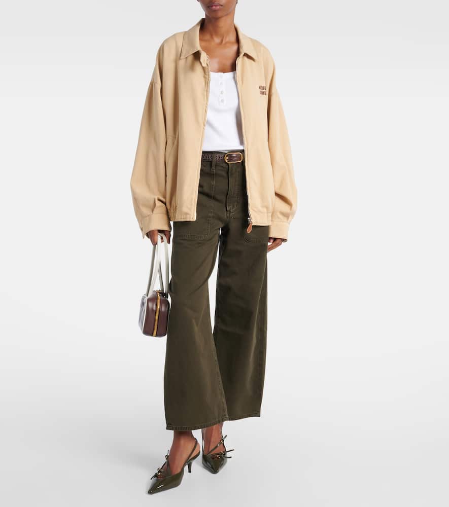 Ayla Cargo high-rise wide-leg jeans