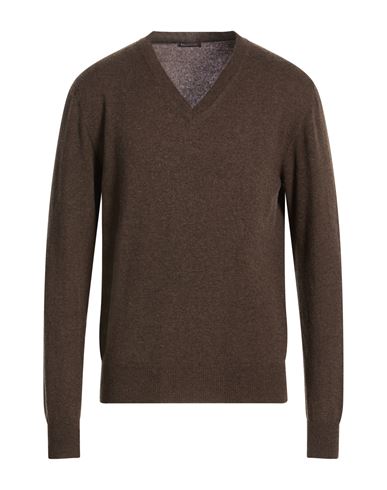 Man Sweater Brown Size 46 Cashmere