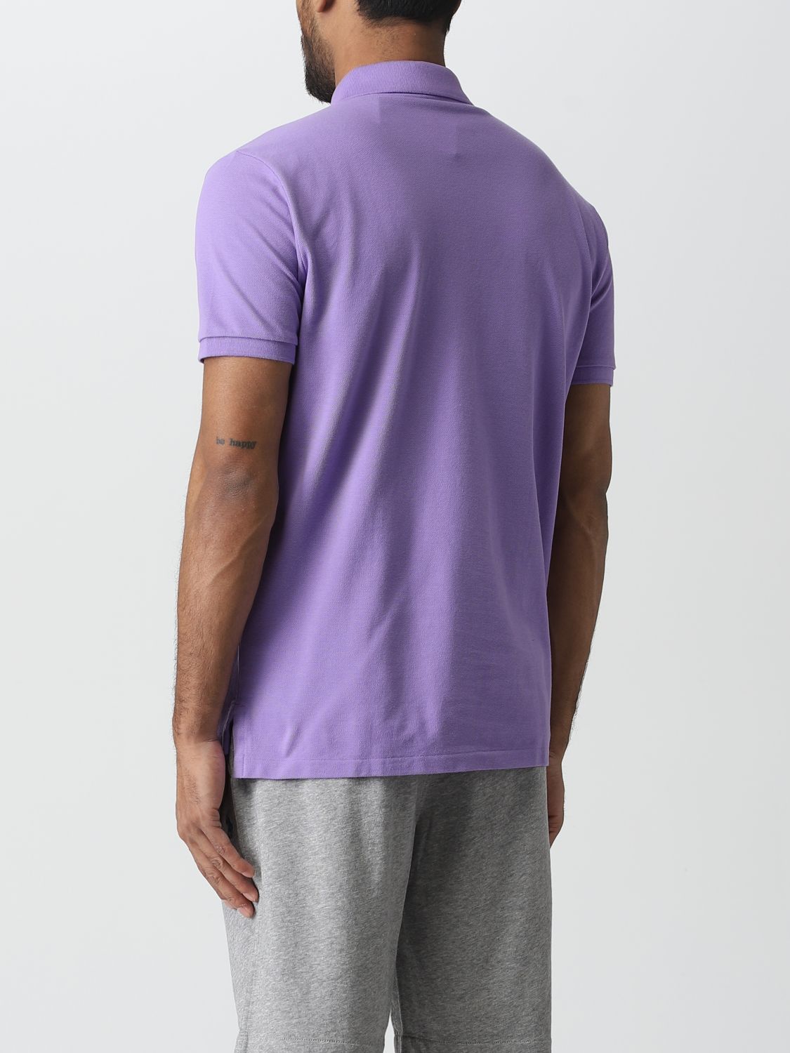 Polo Shirt Men color Violet