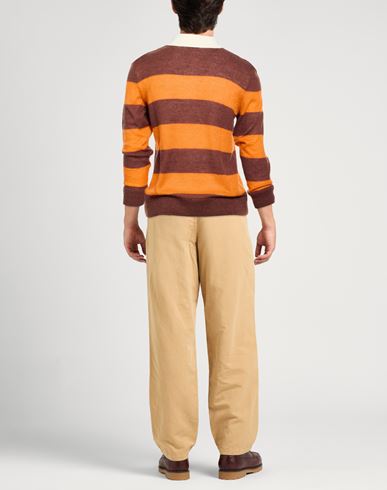 Man Sweater Orange Size M Polyamide, Mohair wool, Wool
