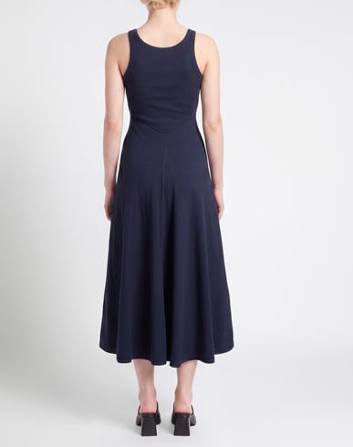 Woman Midi dress Midnight blue Size 2 Cotton, Elastane