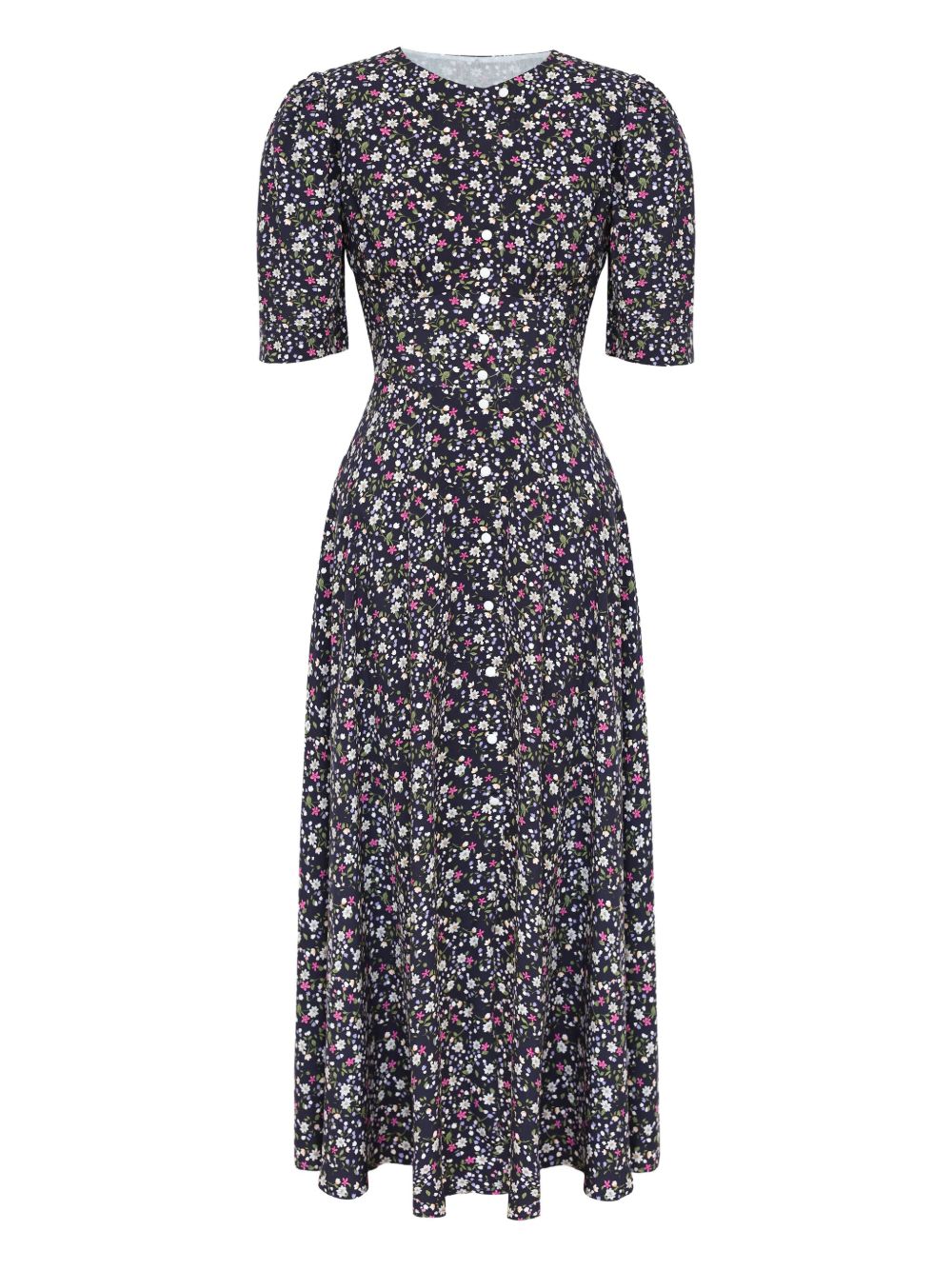POST MERIDIEM button-down midi dress - Green