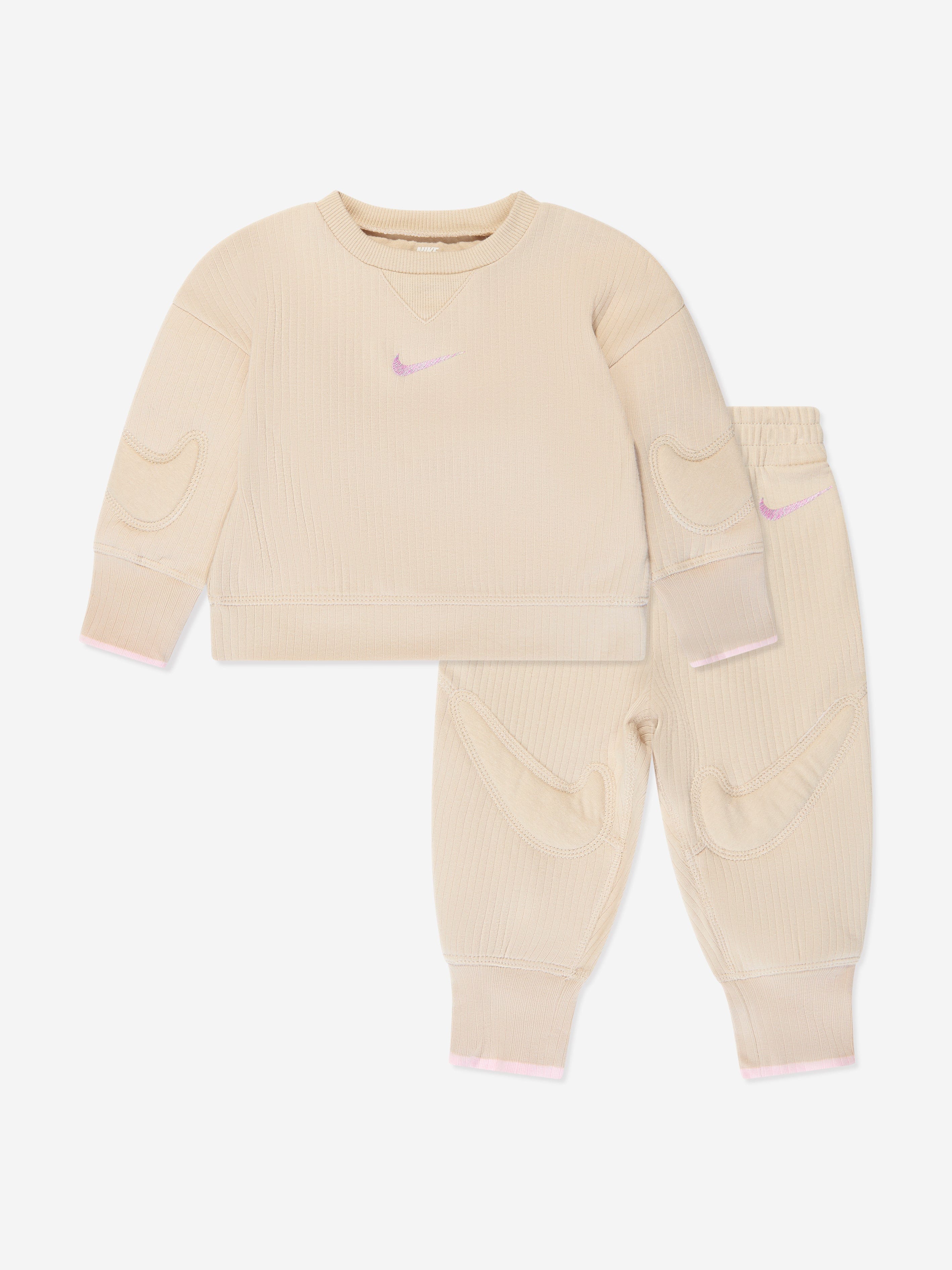 Nike Baby Readyset Tracksuit in Beige 3 Mths