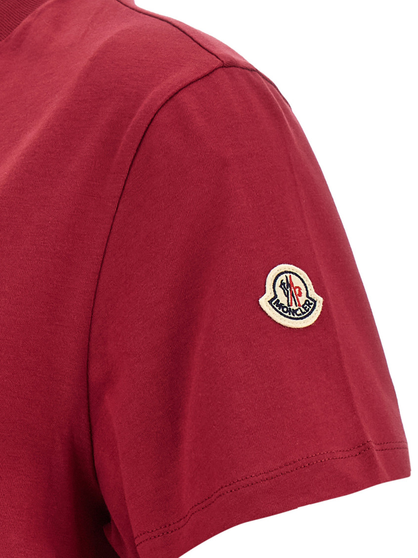 Logo Embroidery T-Shirt Red