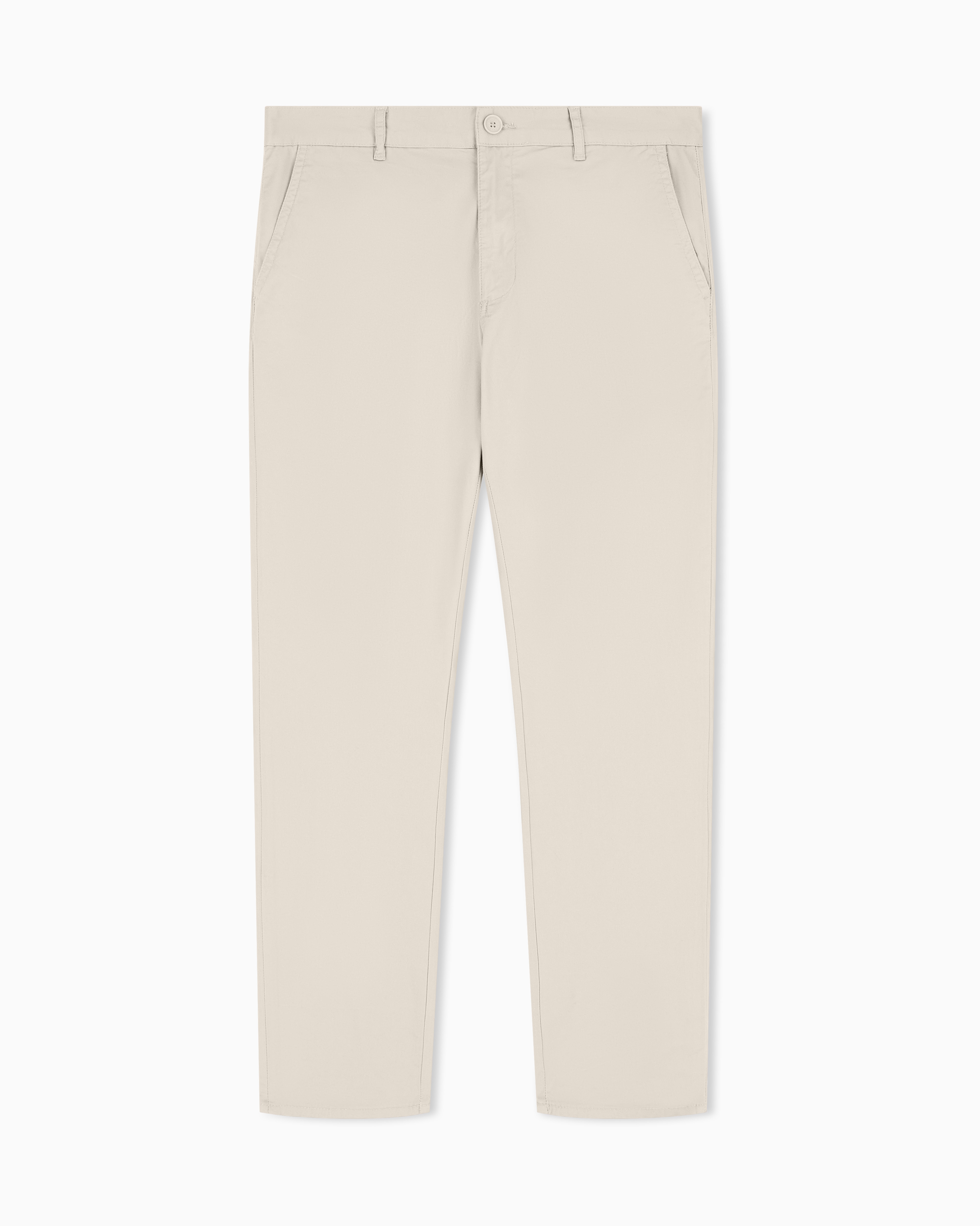 Stretch Cotton Twill Trousers