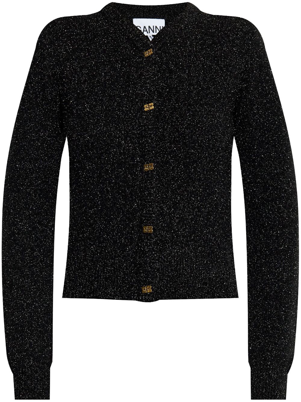 Lamé cardigan - Black