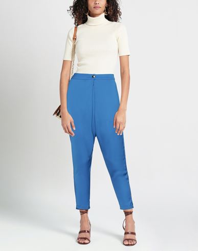 Denny Rose Woman Pants Bright blue Size 8 Polyester