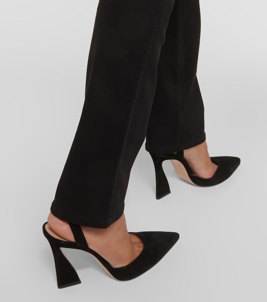 High-rise straight jeans