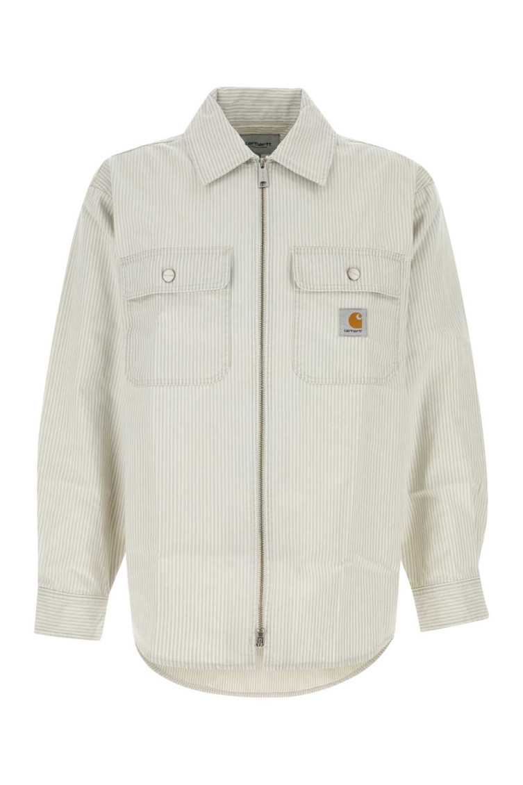 Carhartt Wip - mercer cotton shirt striped pattern pocket