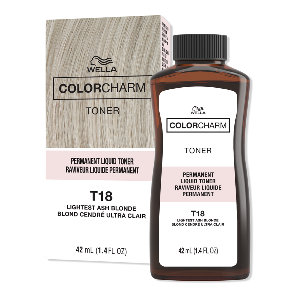 Colorcharm Permanent Liquid Hair Toner - T18 Lightest Ash Blonde