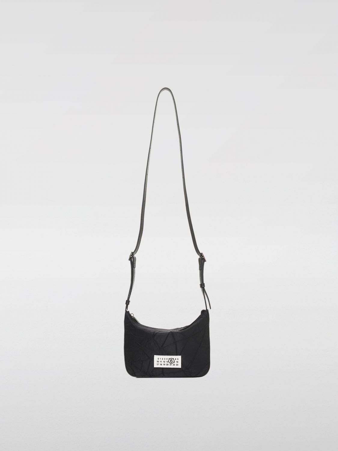 Logo-patch cross body bag - Black