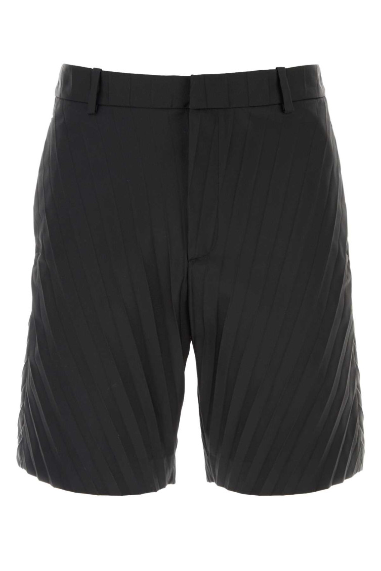 Black Nylon Bermuda Shorts