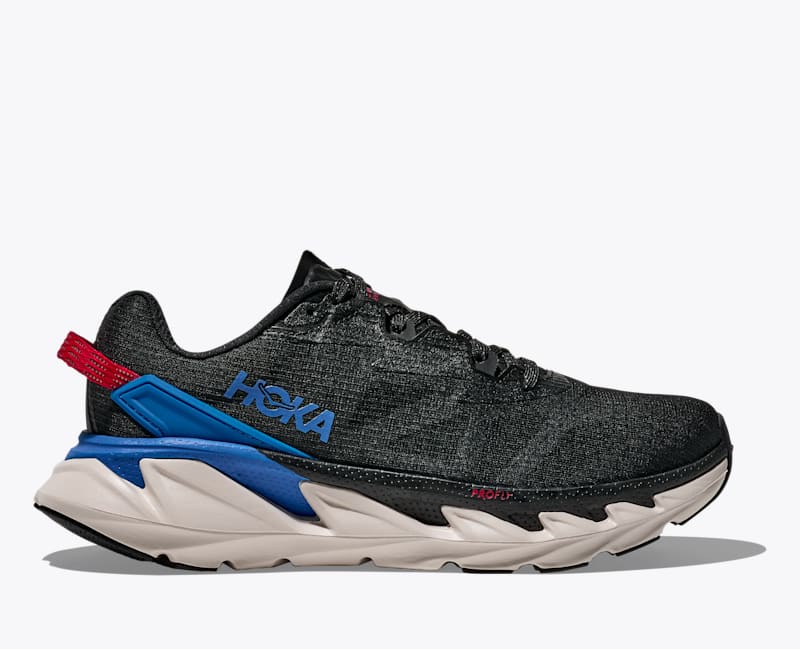 HOKA Elevon 2 TS Shoes in Black/Electric Cobalt