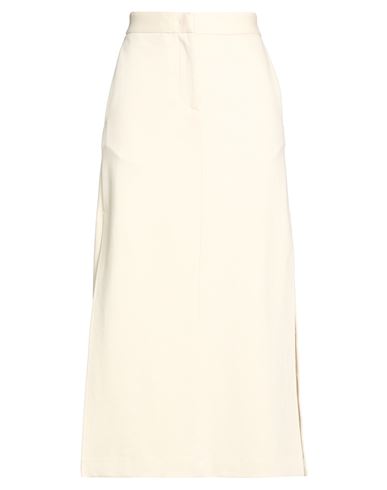 Woman Midi skirt Ivory Size 2 Viscose, Polyamide, Elastane, Polyester