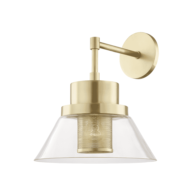 Paoli 15" Wall Sconce in Aged Bra