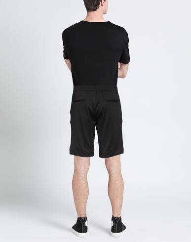 Man Shorts & Bermuda Shorts Black Size 36 Polyester, Viscose, Elastane