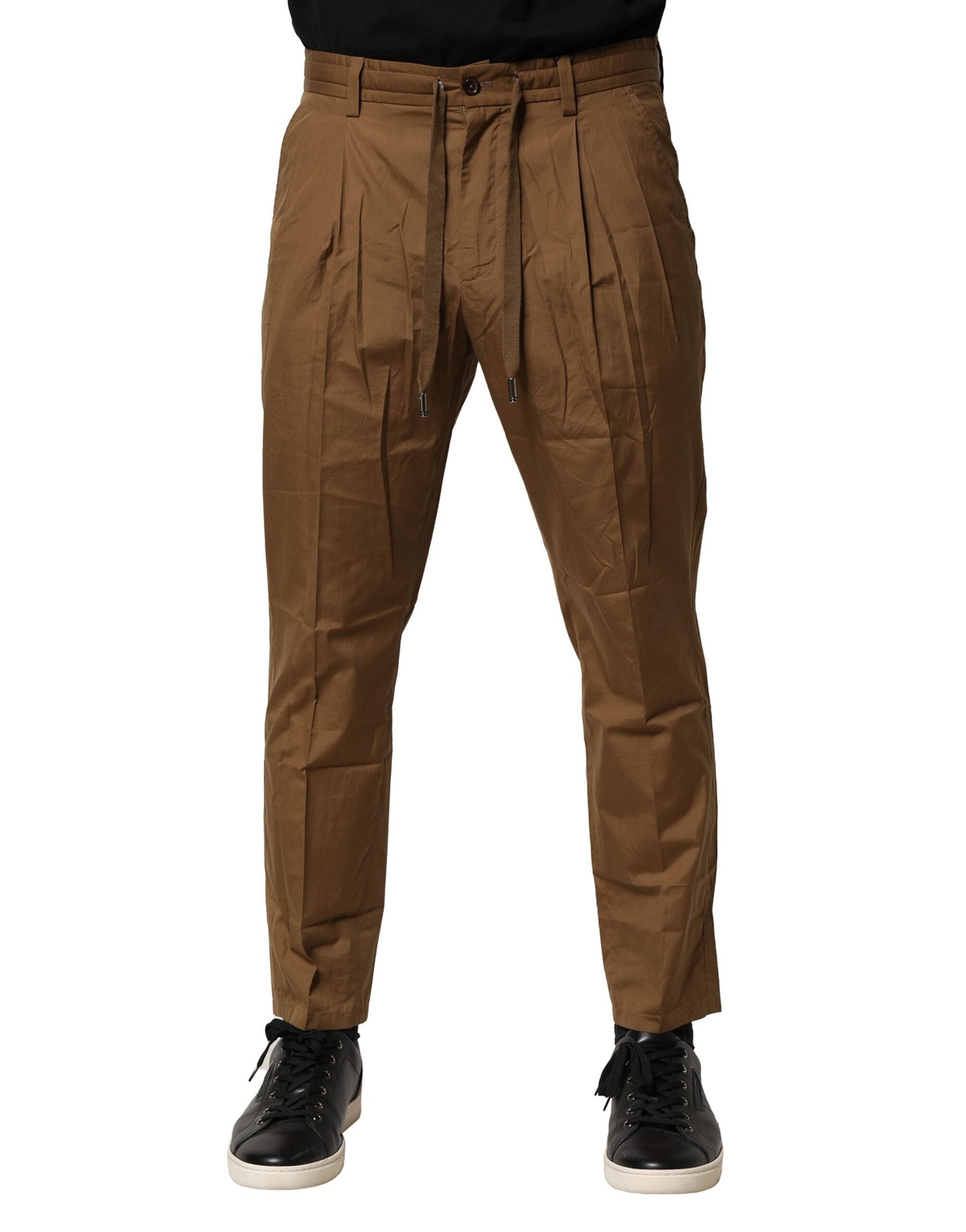 Cotton Chinos — Brown