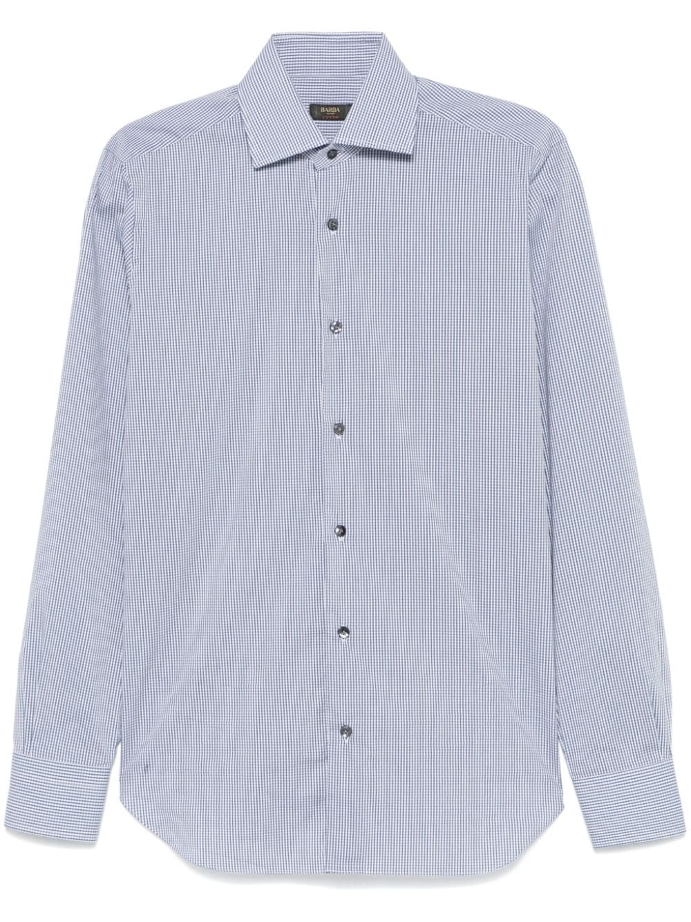 Mini-check shirt - Blue