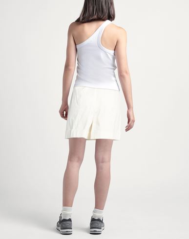 Woman Shorts & Bermuda Shorts White Size 2 Cotton, Elastane