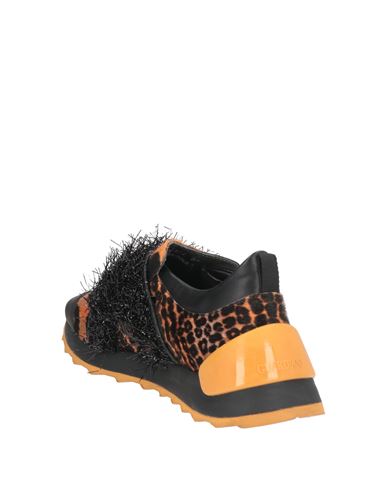 Woman Sneakers Marigold Size 6 Leather, Textile fibers