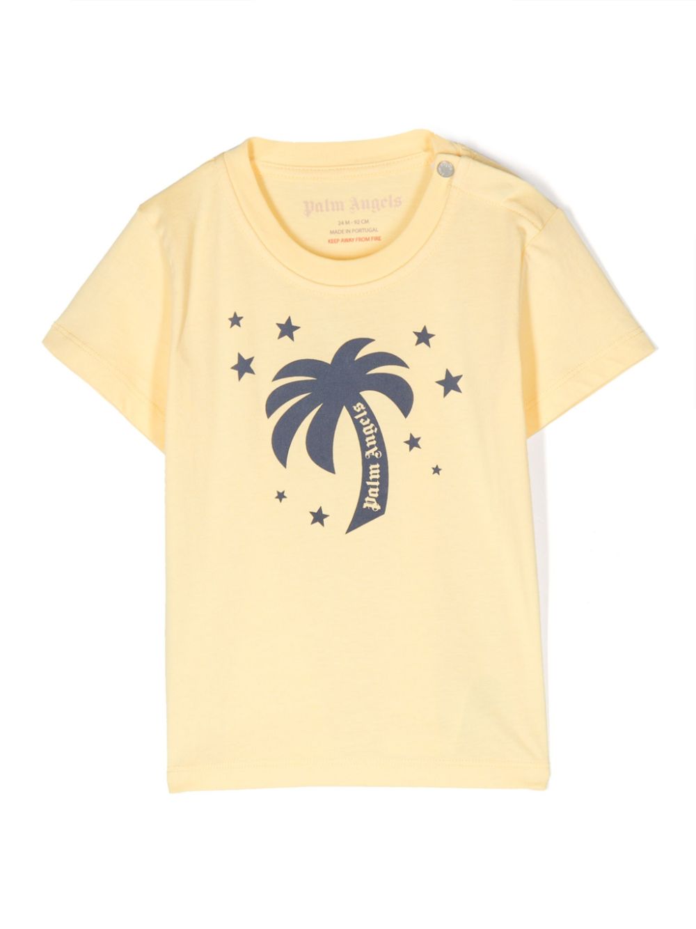 Palm Stars cotton T-shirt - Yellow
