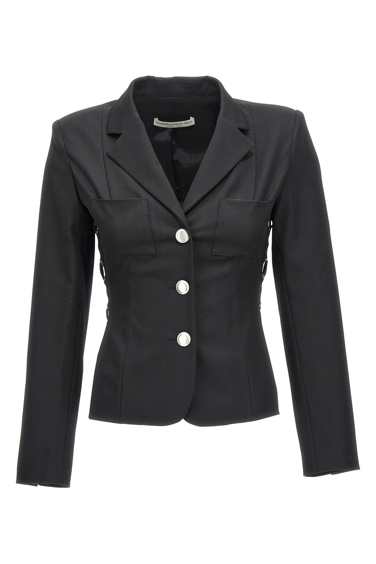 Single Breast Lace-Up Blazer Jacket