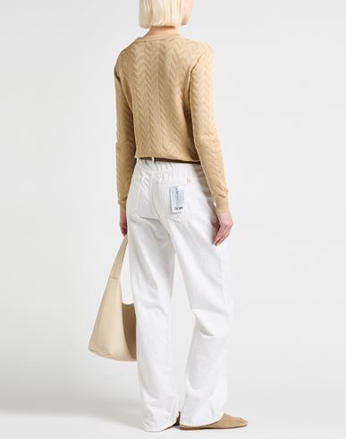 Woman Sweater Sand Size 10 Cotton, Viscose, Elastane, Polyamide