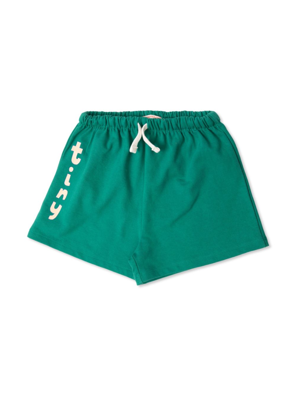 Drawstring stretch-cotton shorts - Green