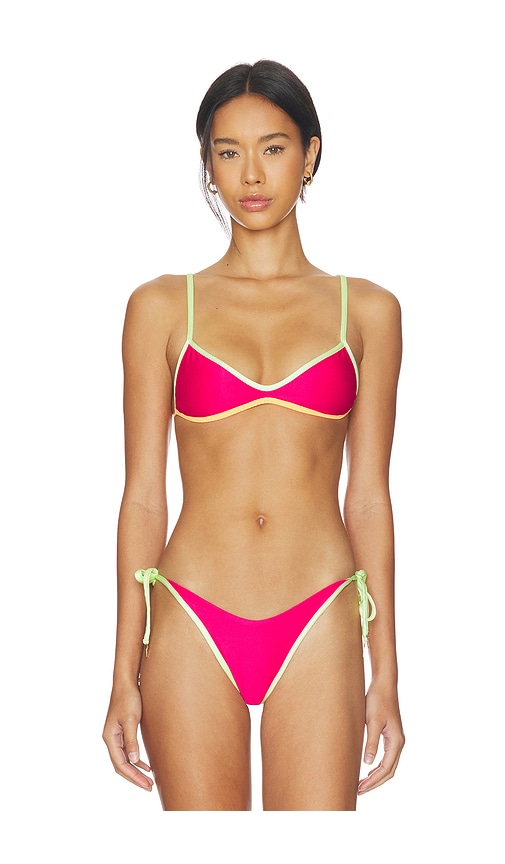Maaji Sundazed Bari Bikini Top in Pink. - M also in