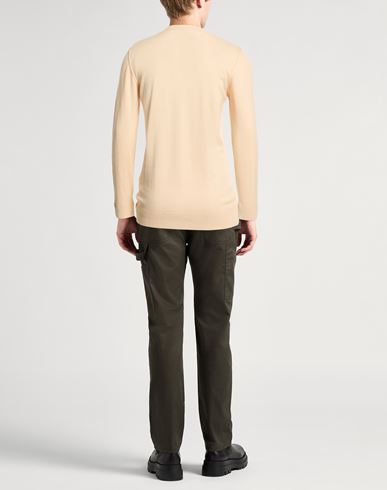 Man Sweater Beige Size L Virgin Wool