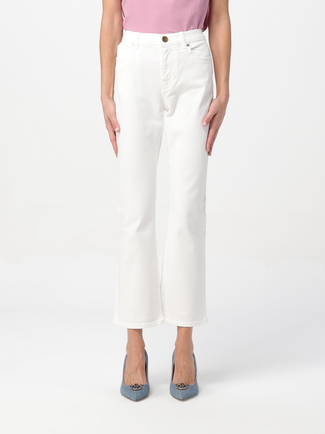 Jeans Woman color White