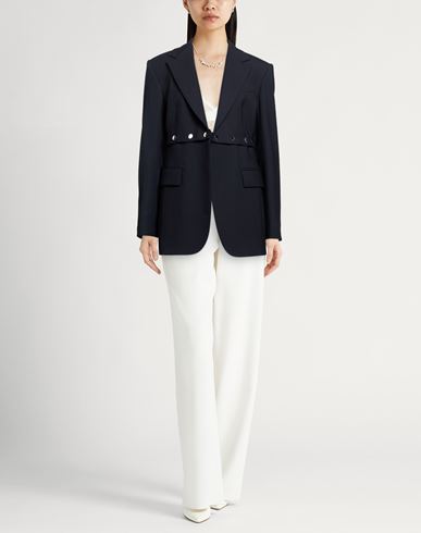 Woman Blazer Midnight blue Size 4 Virgin Wool