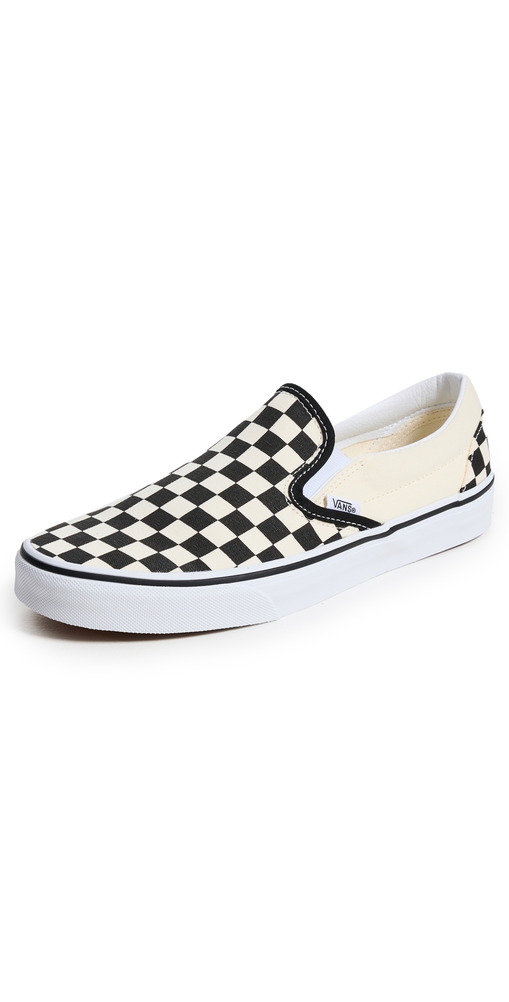 Slip On Sneakers Checkerboard Black/Off White W