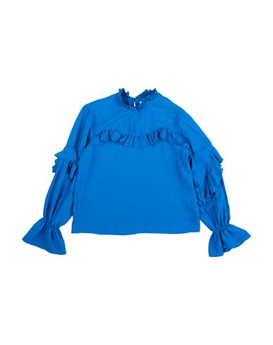 L:ú L:ú By Miss Grant Kid Girl Top Blue Size 16 Polyester