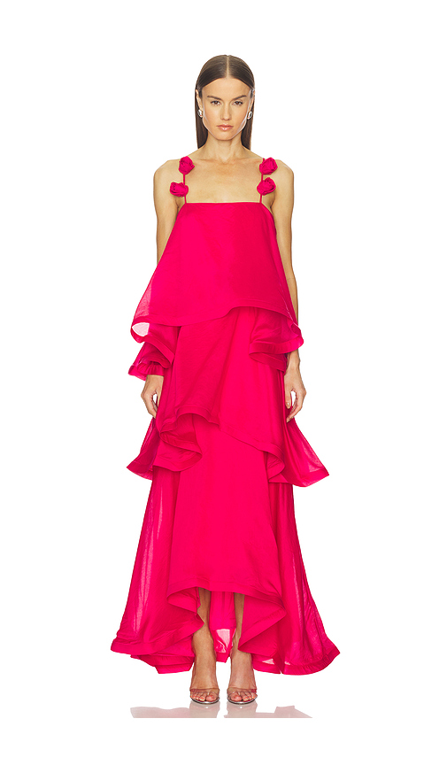 ELLIATT Thalia Gown in Fuchsia. XS. Also in L