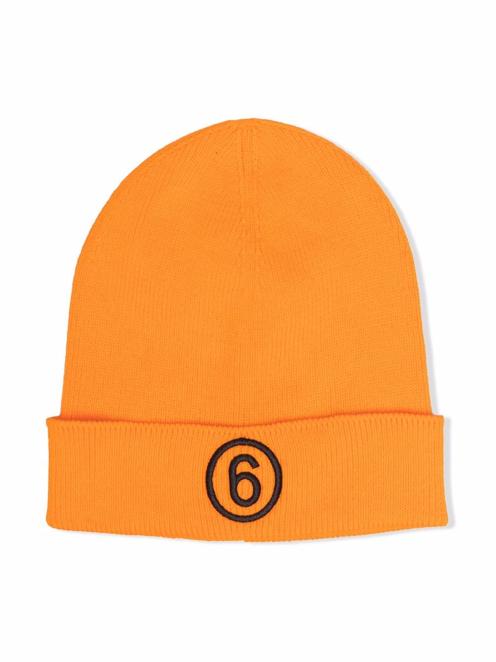 Embroidered logo beanie - Orange