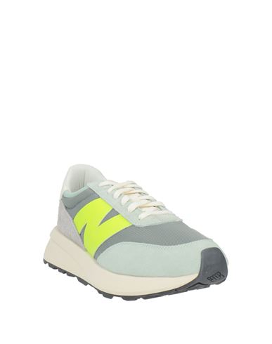 370d Man Sneakers Light green Size 10.5 Leather, Textile fibers