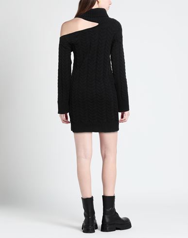 Woman Mini dress Black Size S Wool, Cashmere