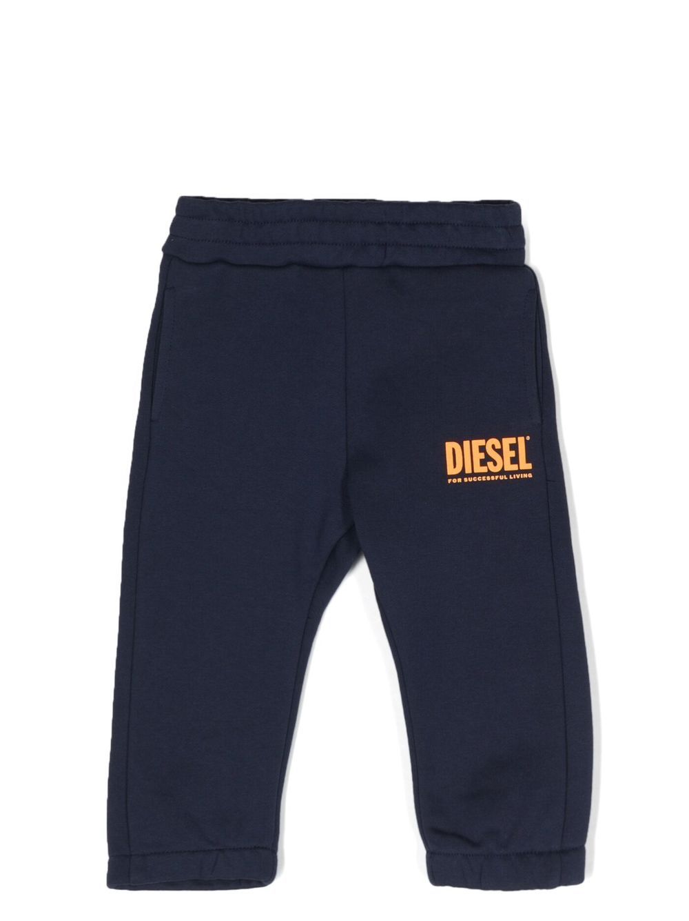 Logo-print leg track pants - Blue