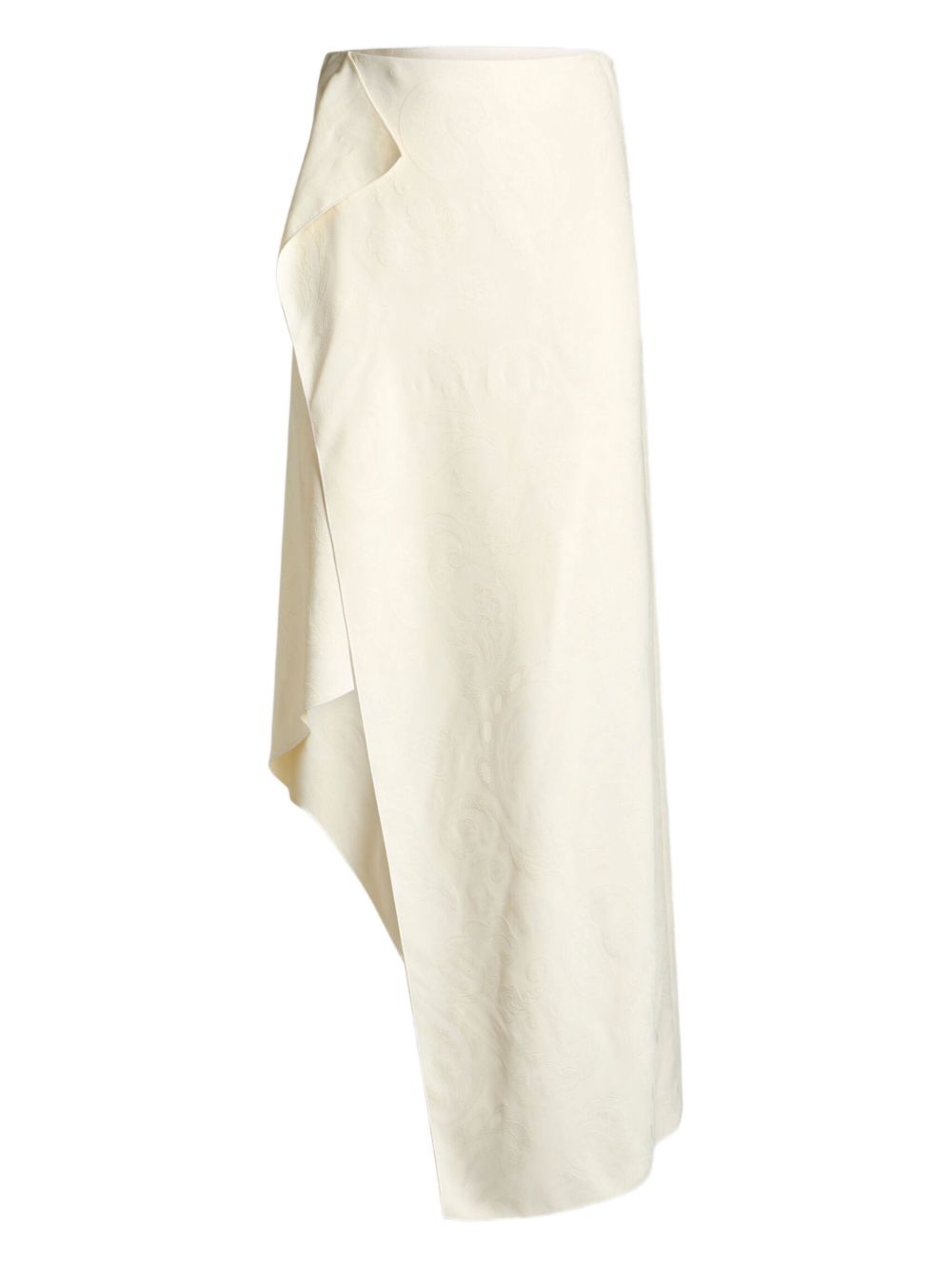 ETRO asymmetric midi skirt - Neutrals