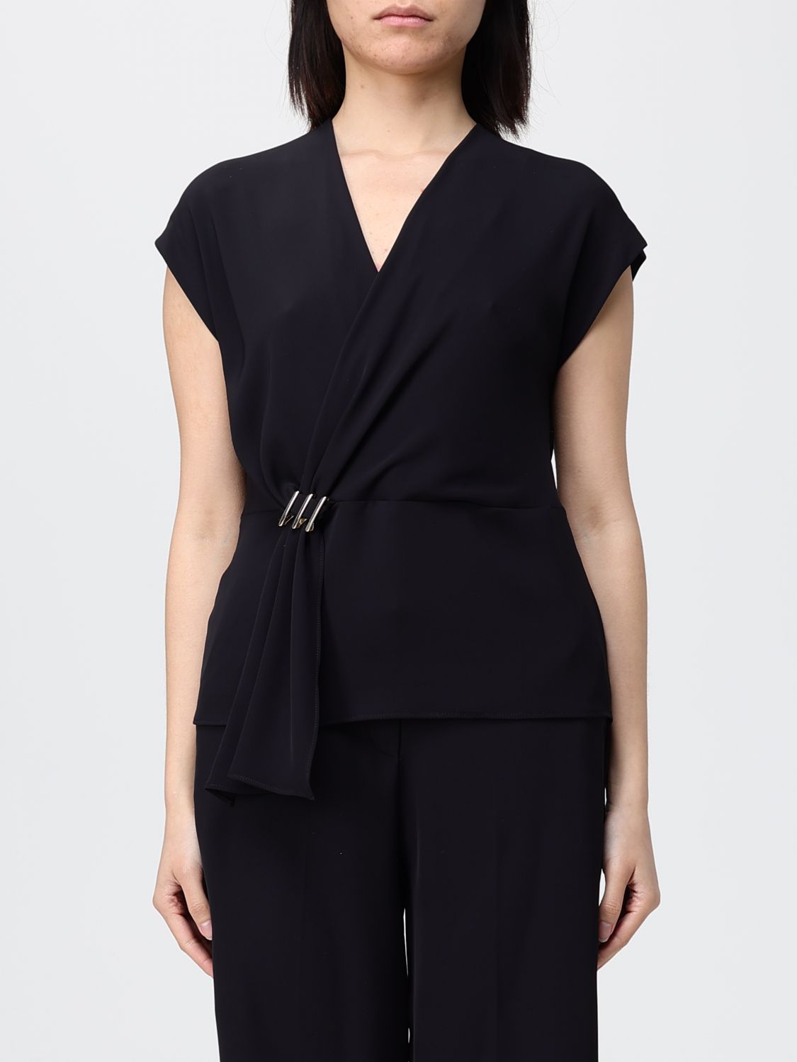 Top Woman color Black