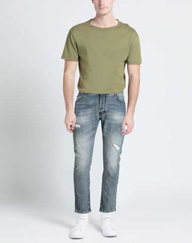 Man Jeans Blue Size 29 Cotton, Elastane