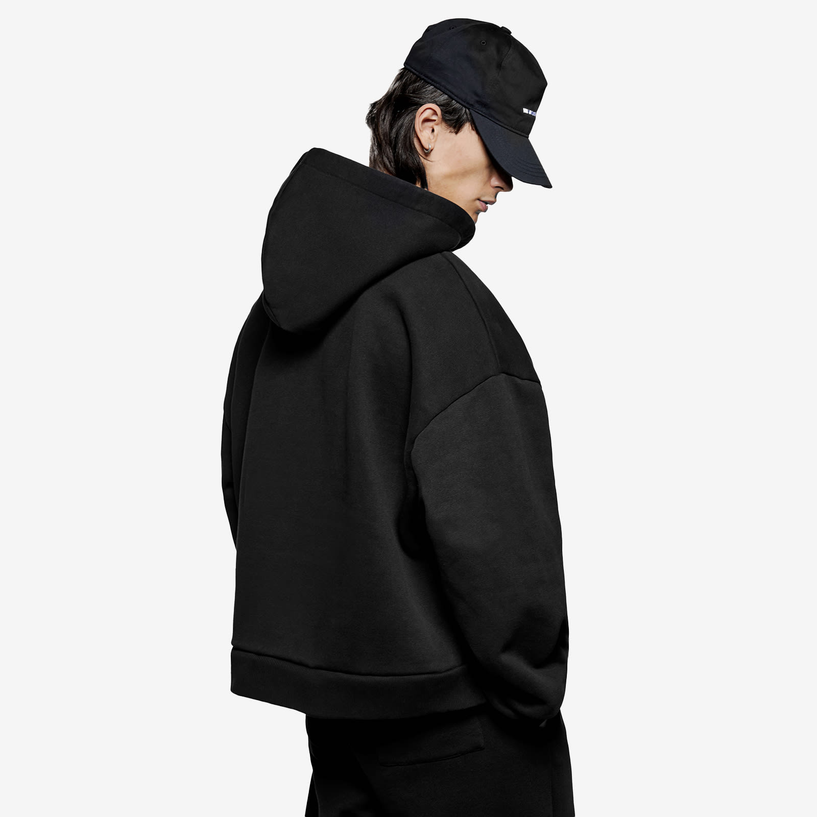 Men's Uniform Zip Hoodie Black