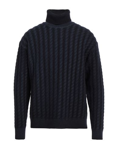 Barena Man Turtleneck Midnight blue Size XL Wool, Nylon