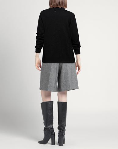 Woman Turtleneck Black Size XL Polyamide, Viscose, Wool, Metallic fiber, Cashmere