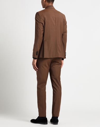 Man Suit Chocolate brown Size 36 Virgin Wool