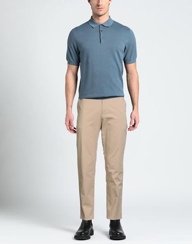 Man Pants Beige Size 38S Cotton, Elastane