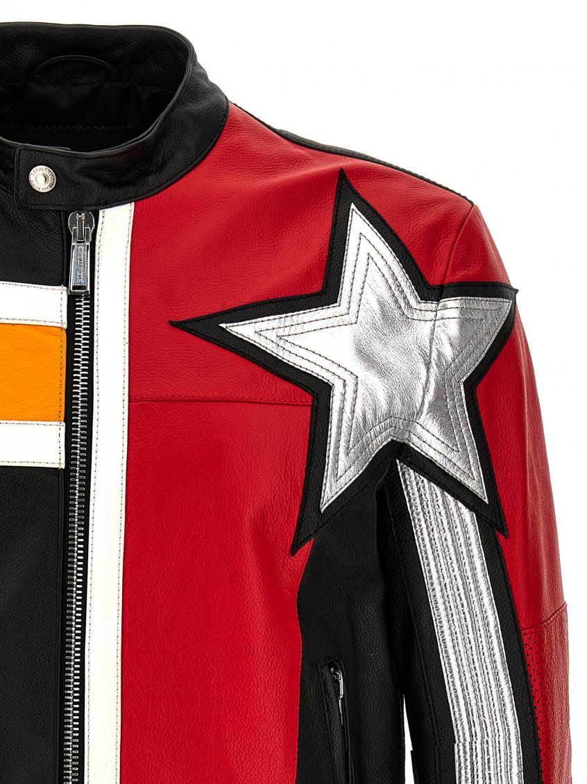 Motorbiker Leather Jacket