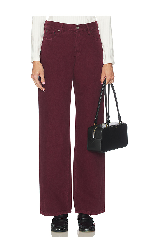 Still Here Everyday Straight Jeans in Burgundy. - 27 also