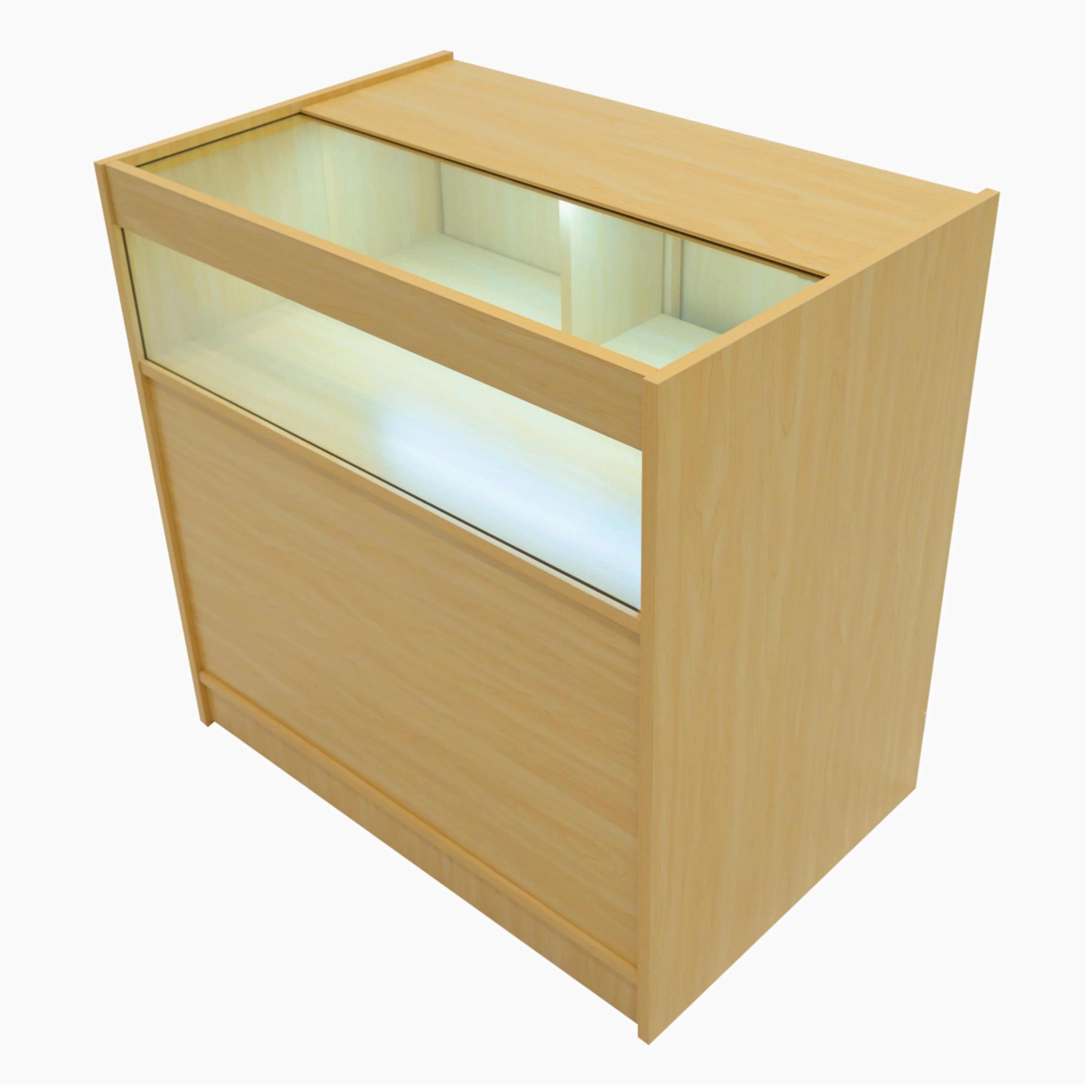 Monstershop Gravity Led Shop Counter Set B900, C900, & - Maple In Beige